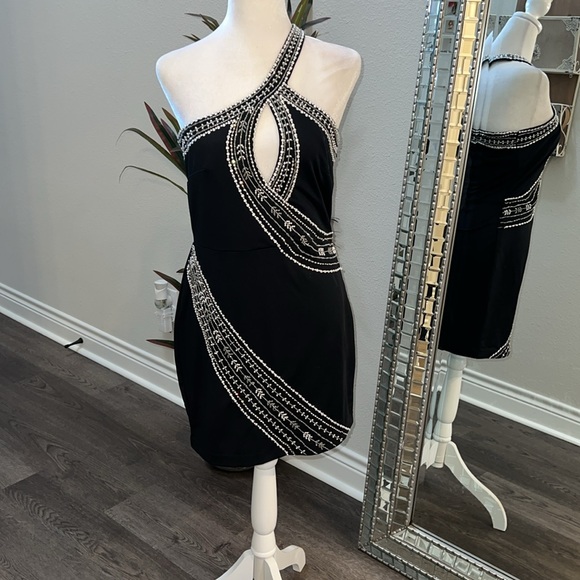 Michael Costello x REVOLVE Yasmin Mini Dress in Black - Picture 7 of 11